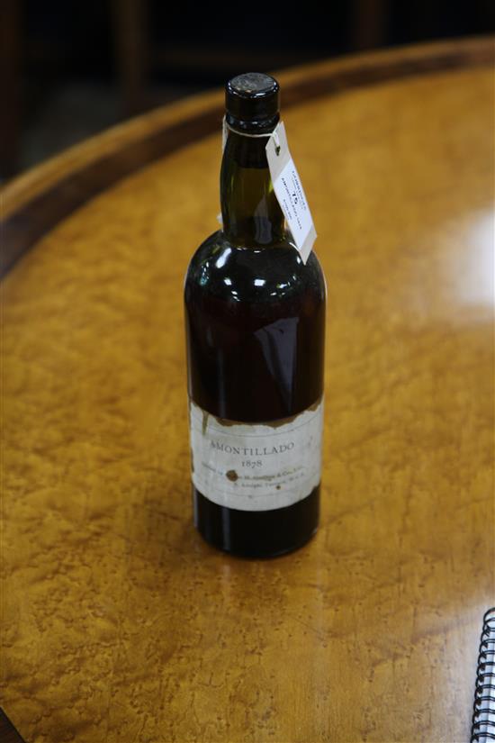 A bottle of Amontillado 1878